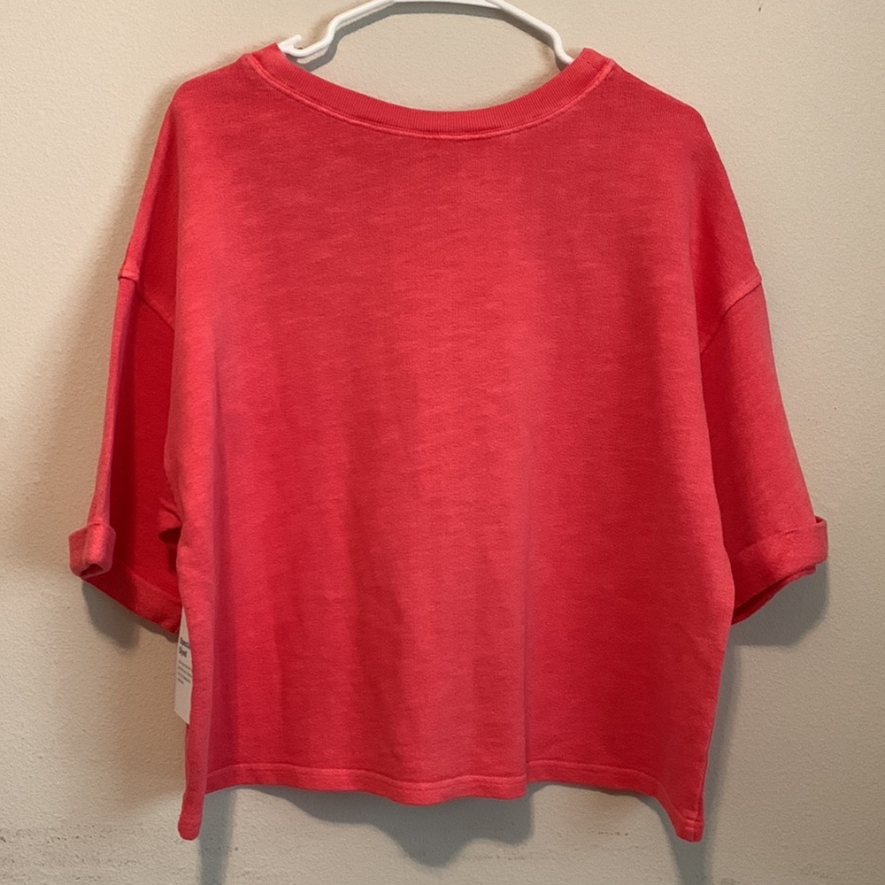 New!! Old Navy Red Cotton Sweater Top Size Large - Picture 6 of 7